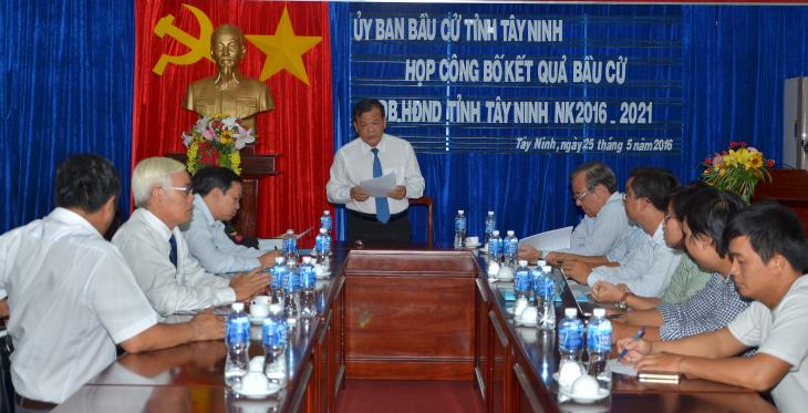 Họp báo công bố 52 người trúng cử đại biểu HĐND tỉnh, nhiệm kỳ 2016 – 2021